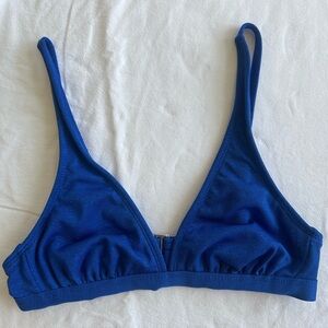 Xhilaration Sparkley Blue Bikini Top Small